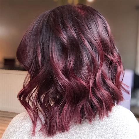 Burgundy highlights on short hair. Things To Know About Burgundy highlights on short hair. 